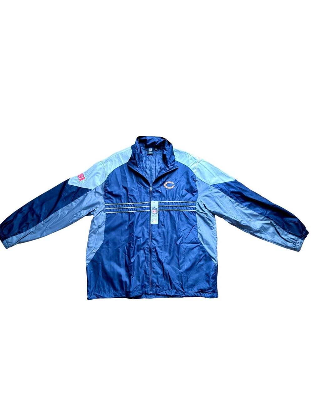 Chicago Bears NFL Team Apparel Sports Illustrated Windbreaker Jacket Mens XL NWT